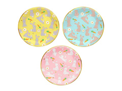 Papírtányérok Nyulak - 18 cm - 6 db.