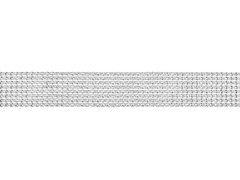 Ezüst cirkónia díszítő szalag - 9 m - 1 db.
