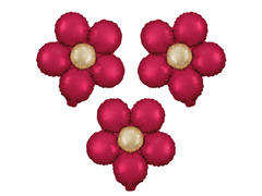 Fólialufi Virág piros - 33 cm - 3 db.