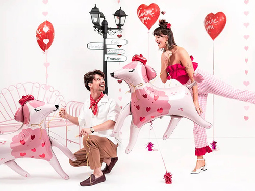 Fólia lufi Szív szeretlek - 35 cm - 1 db.