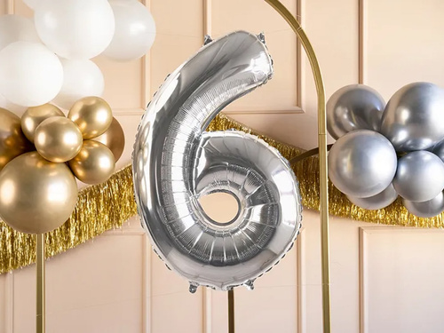 Fólialufi 6-os ezüst - 72 cm - 1 db.