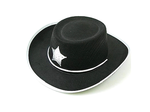 Sheriff sapka fekete - 1 db.