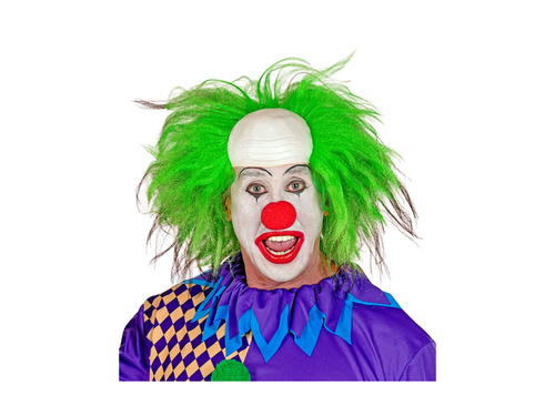 Bohóc fejdísz zöld hajjal