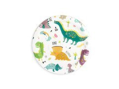 Papírtányér Dinoszauruszok - 18 cm - 6 db.