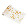Nyomtatott asztali futó dekoráció 30. születésnapra - 28 cm x 5 m - 1 db.