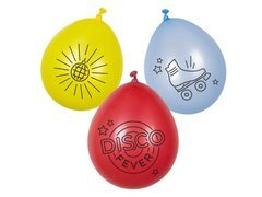 Disco Fever latex lufi - 23 cm - 6 db.