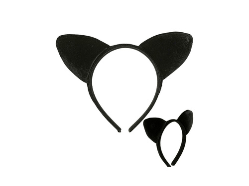 Fejpánt Macskafül bársonyból