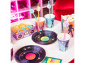 Retro Disco papírtányér - 18 cm - 6 db.