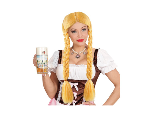 Szőke bivaly paróka copfokkal