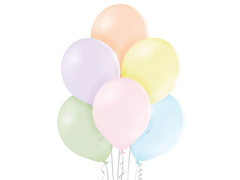 Pasztell latex lufi mix színek - nagy - 50 db.