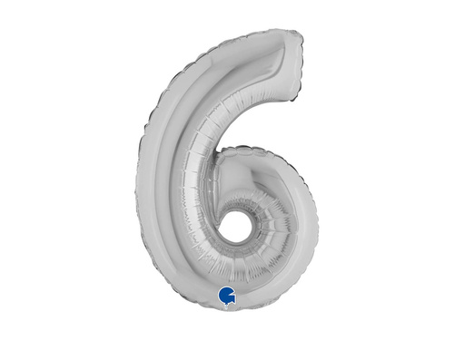 6-os számú ezüst fólialufi - 14" - 1 db.