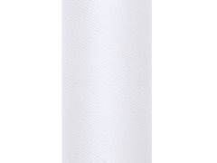 Egyszínű fehér tüll - 50 cm x 9 méter - 1 db.