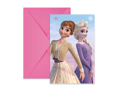 Frozen 2 - Ice Age Wind Spirit születésnapi meghívók - 6 db.