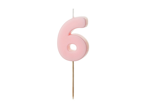 Hatos gyertyaláng rózsaszín - 6 - 1 db.