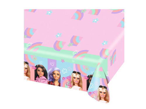 Barbie születésnapi terítő - 120x180 cm - 1 db.