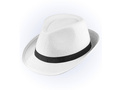 Gengszterkalap fehér, fekete csővel - 1 db.