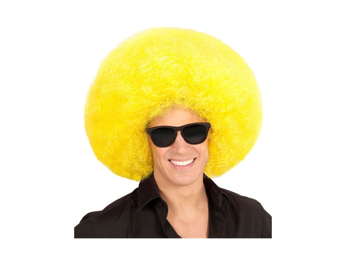 Sárga nagy, magas minőségű afro paróka