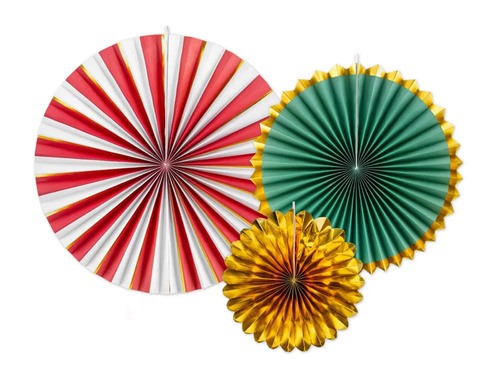 Függő rozetták karácsonyra - 3 db.