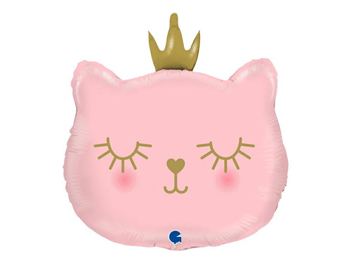 Fólialufi Cica hercegnő - rózsaszín - 49x52 cm - 1 db.