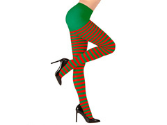 Harisnyanadrág elfa piros-zöld