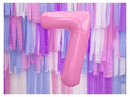 7-es számú rózsaszín fólialufi - 86 cm - 1 db.