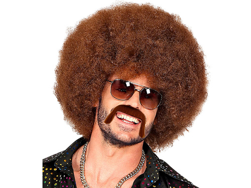 70-es évek stílusú barna bajusz - 1 db.