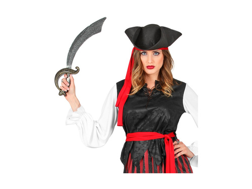 Régi kalóz műanyag kard - 48 cm