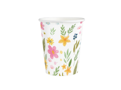 Papírpoharak Field Flowers - 270 ml - 6 db.