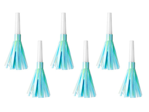 Trombitasípok kitekerve kék - 6 db.