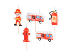 Tűzoltó szedő gyertyák - 5 db.