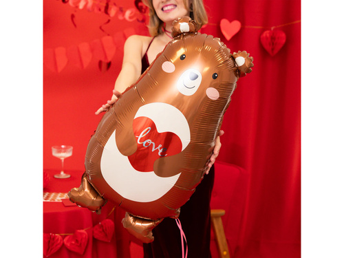 Mackós fólialufi szívvel - 48x79 cm - 1 db.