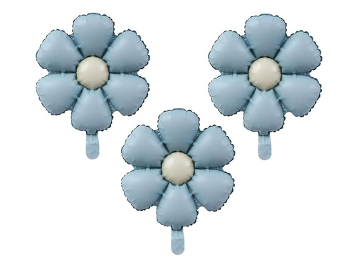 Fólia lufi Kék virágok - 50 cm - 3 db.