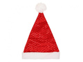 Csillogó Mikulás sapka flitterekkel - 1 db.