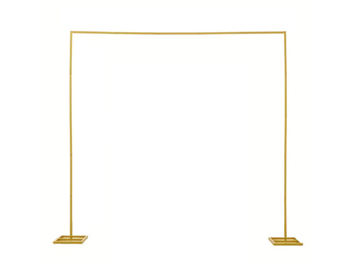 Téglalap alakú arany lufi keret - 200 x 200 cm - 1 db.