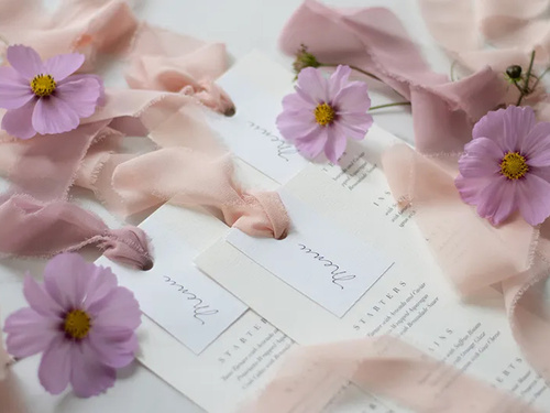 Sifon szalag, világos rózsaszín, 40 mm/10 m, 1 db.