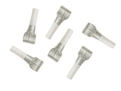 Trombitasípok kibontva ezüst - 6 db.