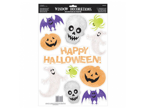Halloween ablakdíszek - 11 db.
