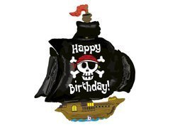 Kalózhajó fólialufi - 117 cm - 1 db.