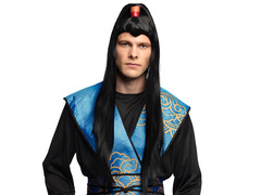 Férfi fekete paróka - 1 db