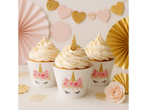 Cupcake liners Unicorn - 6 db.