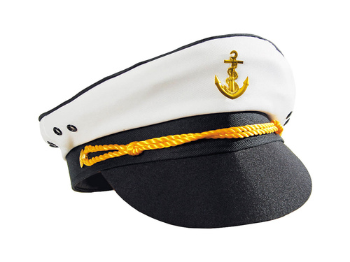 Hajóskapitányi sapka S méret - 1 db.