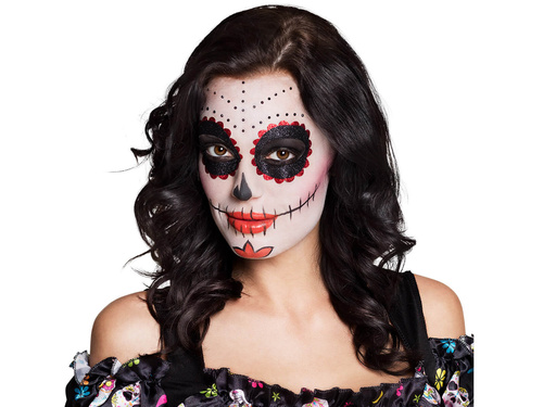 Mexikói koponya sminkkészlet - 1 op.