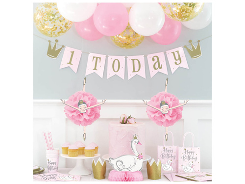 Arany csillámos papírkorona - 4 db.