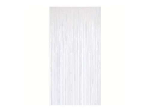 Függöny - Ajtófüggöny fehér metál - 100 x 200 cm