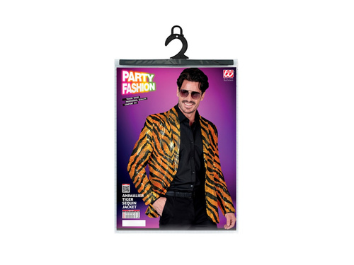 Party Fashion party kabát - narancssárga tigris motívummal