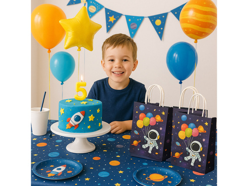 Kozmosz születésnapi ajándéktáskák - 4 db.