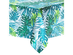 Zöld leveles terítő - 137 x 274 cm - 1 db.