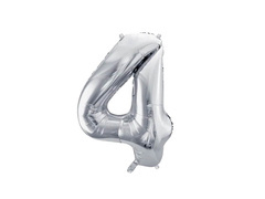 Fólialufi 4-es ezüst - 72 cm - 1 db.