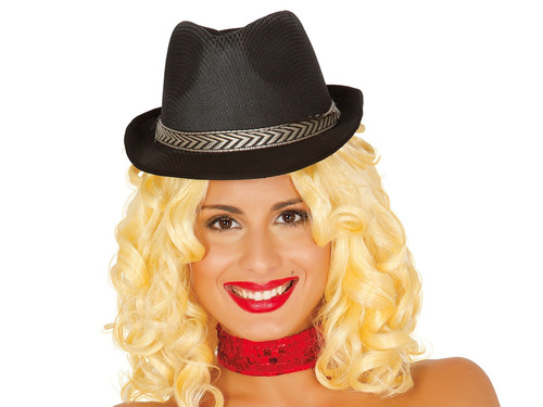 Gengszterkalap fekete - 1 db.