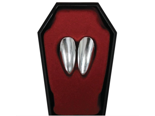 Ezüst vámpírfogak - 2 db.